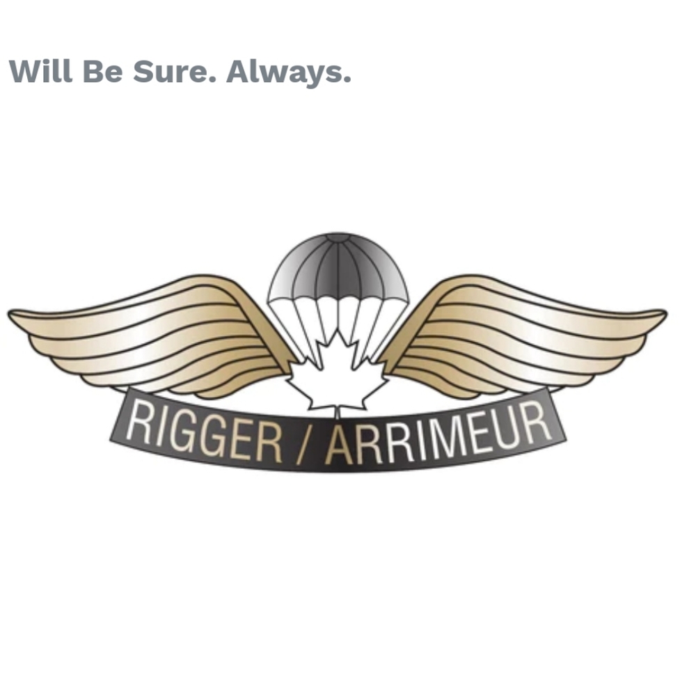 (117) Canadian Airborne Rigger T-Shirt Short Sleeve Maroon/Redish - Picture 5 of 5
